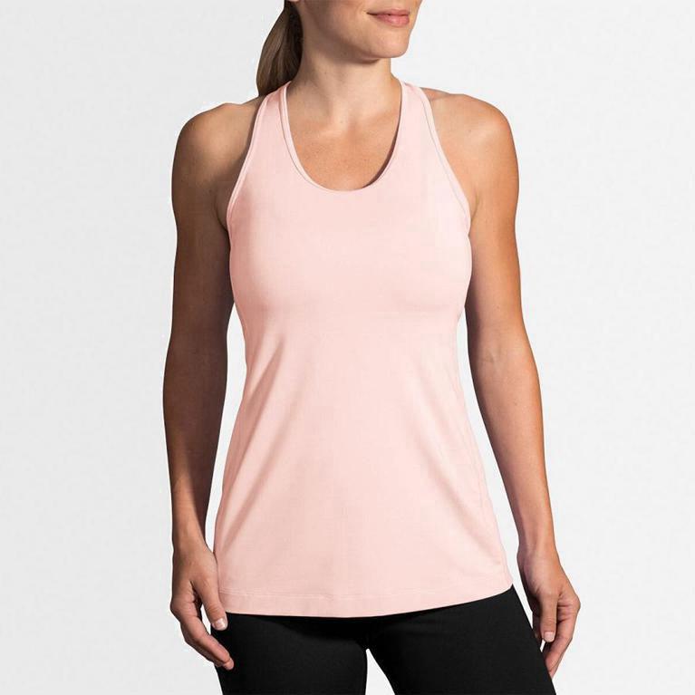 Brooks Pick-Up Hardlooptanktop voor Dames Roze (ZKTHP-7542)